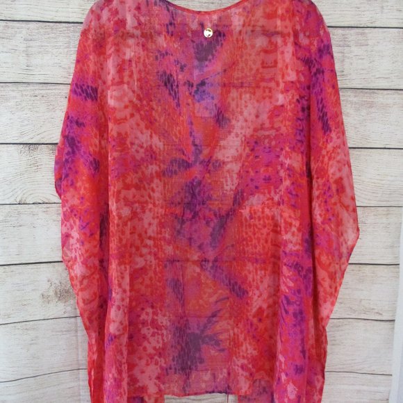 Hawaiian Tropic Hot Coral Swimsuit Cover Up - Picture 4 of 10